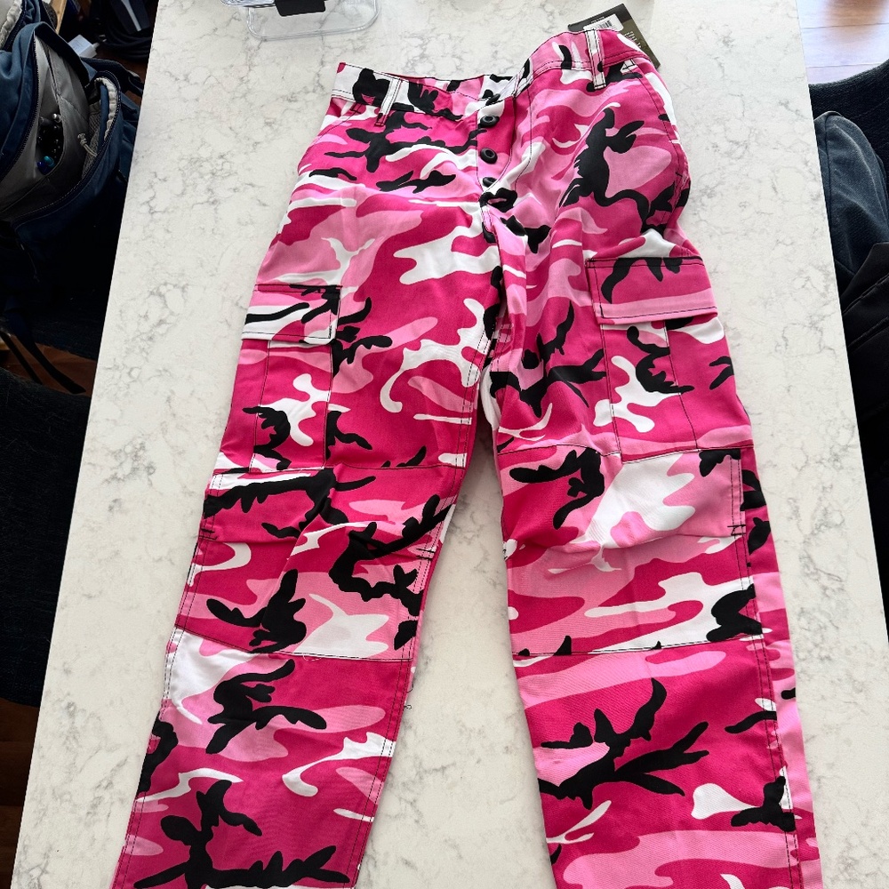 Pink Camouflage Pants